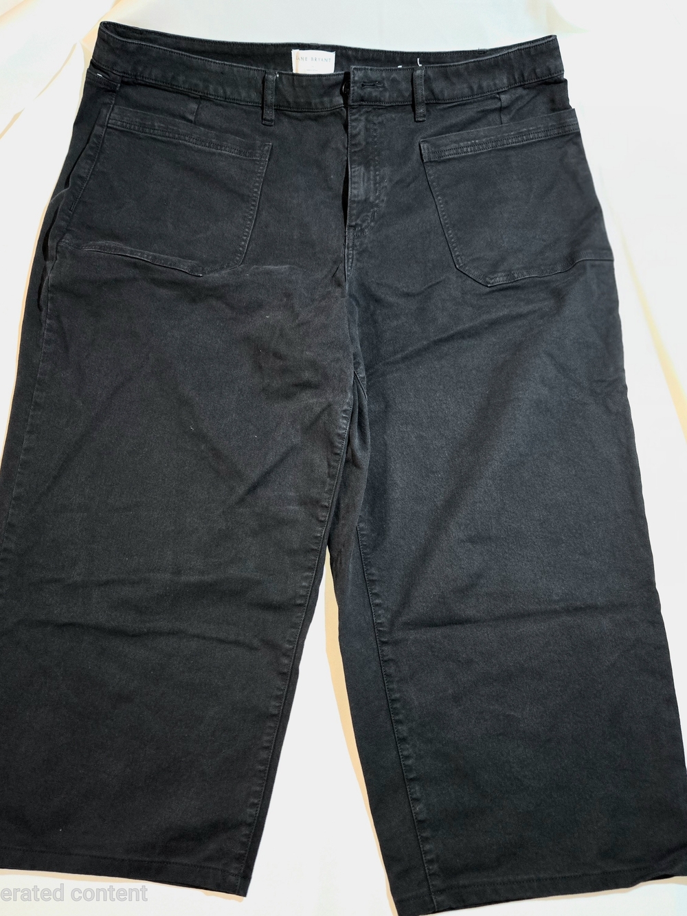 Lane Bryant Black High-Rise Relaxed Straight Pants Size 24